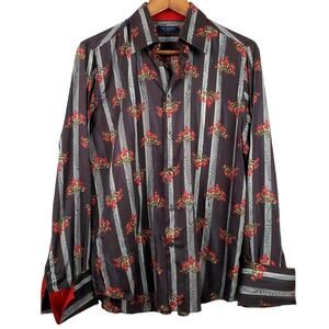 Ted Baker Floral Stripe Button Up Shirt - 3